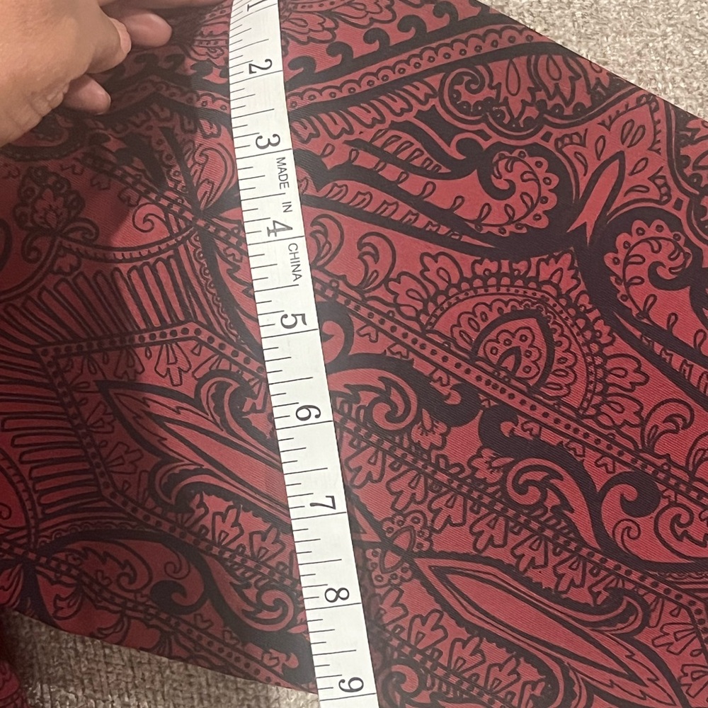 Charter Club Burgundy and Cream Patterned Top Plus Size 3X. - Picture 7 of 13